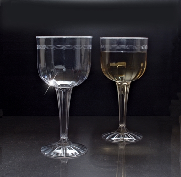 Disposable Plastic Wine Goblets Crystal Wine Glasses